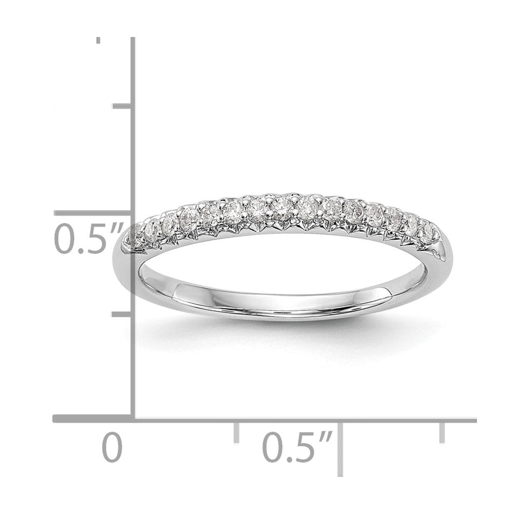 14K White Gold Lab Grown Diamond VS/SI FGH Wedding Band