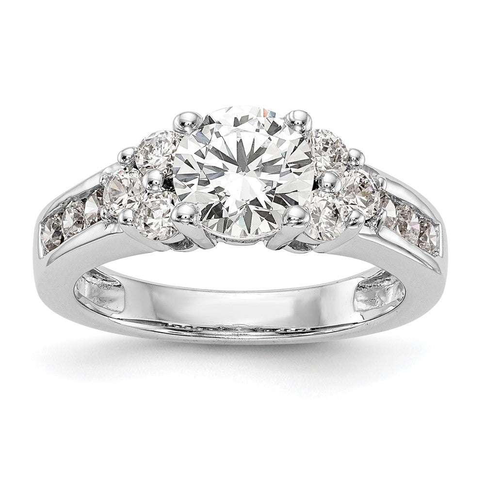 14K White Gold Lab Grown Diamond VS/SI FGH Semi-Mount Engagement Rin