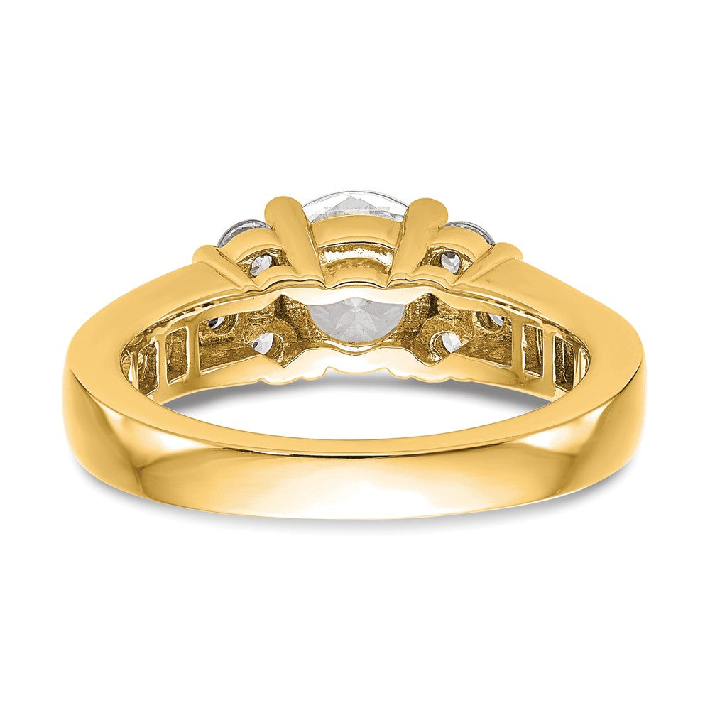 14K Gold Lab Grown Diamond VS/SI FGH Semi-Mount Engagement Ring