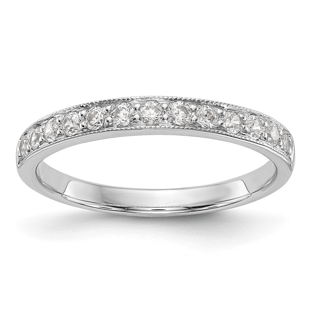 14K White Gold Lab Grown Diamond VS/SI FGH Wedding Band