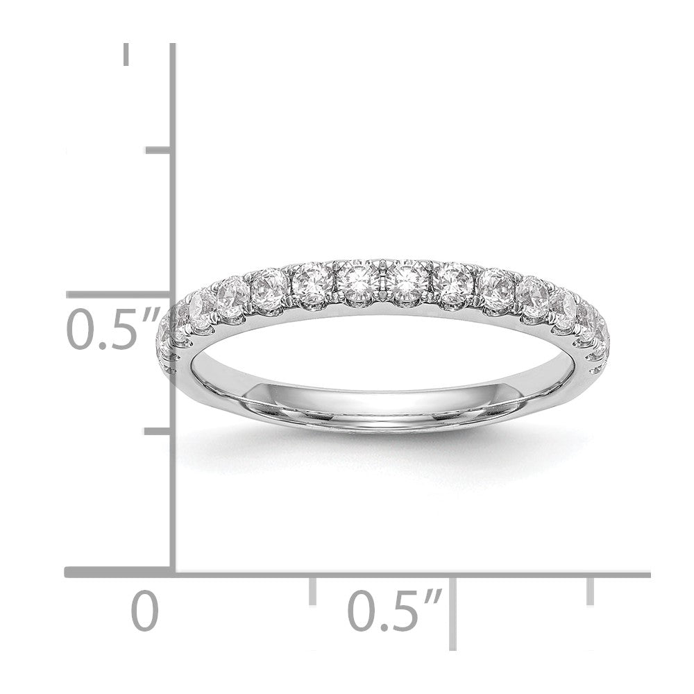 14K White Gold Lab Grown Diamond VS/SI FGH Wedding Band