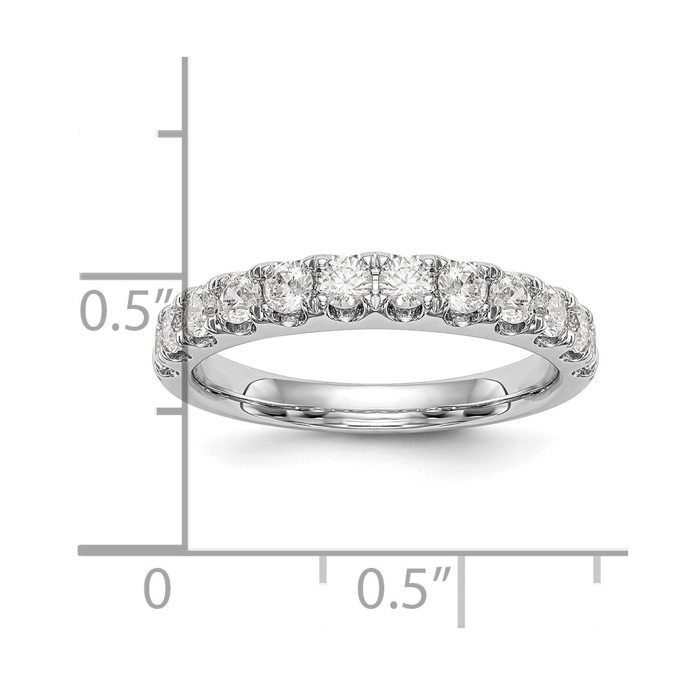 14K White Gold Lab Grown Diamond VS/SI FGH Wedding Band