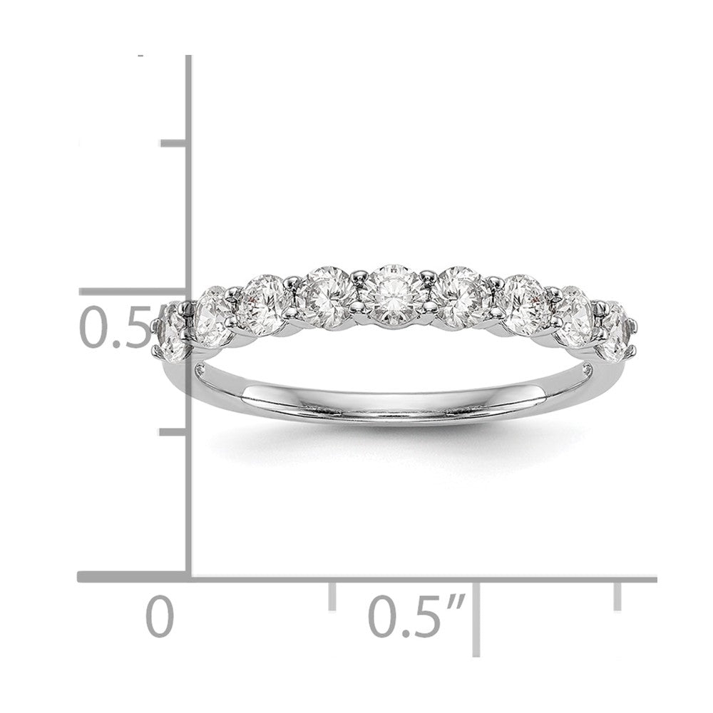 14K White Gold Lab Grown Diamond VS/SI FGH Wedding Band