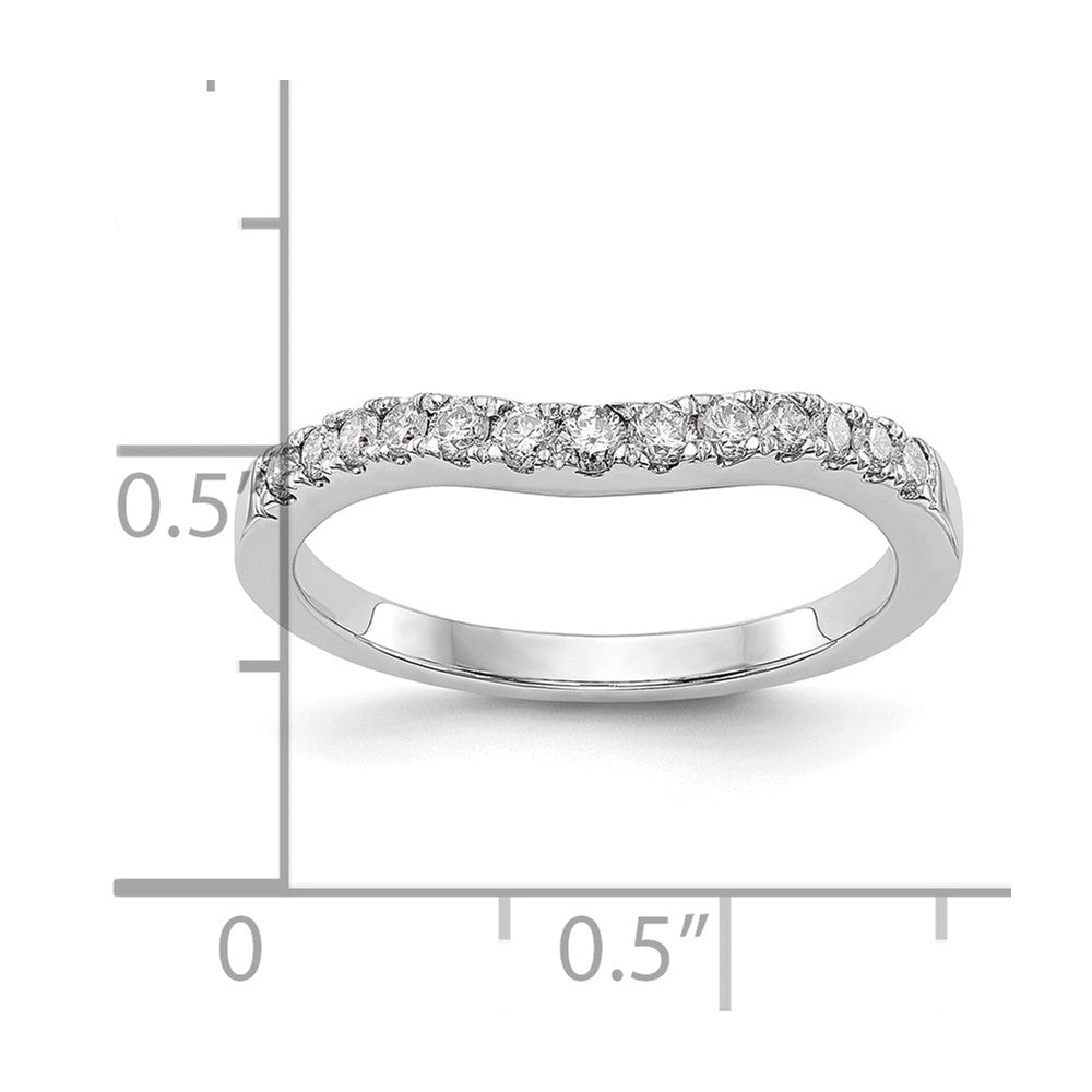 14K White Gold Lab Grown Diamond VS/SI FGH Wedding Band