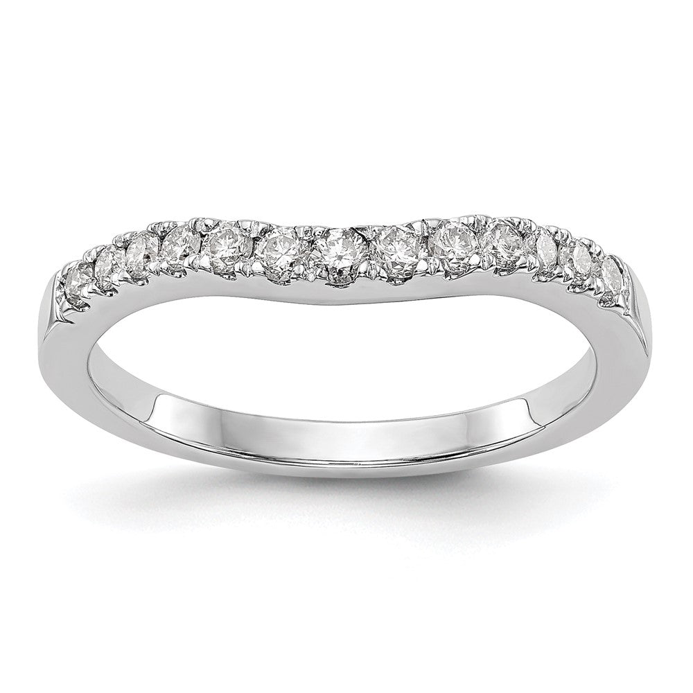 14K White Gold Lab Grown Diamond VS/SI FGH Wedding Band