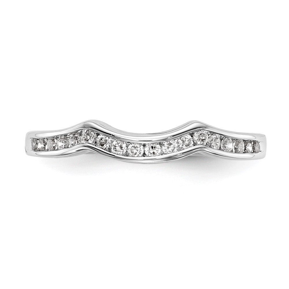 14K White Gold Lab Grown Diamond VS/SI FGH Wedding Band