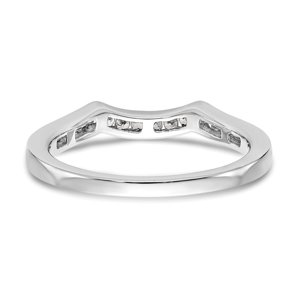 14K White Gold Lab Grown Diamond VS/SI FGH Wedding Band