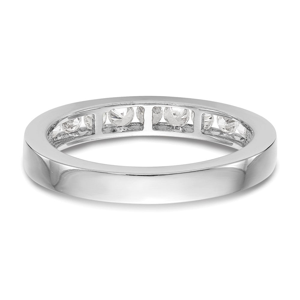 14K White Gold Lab Grown Diamond VS/SI FGH Wedding Band