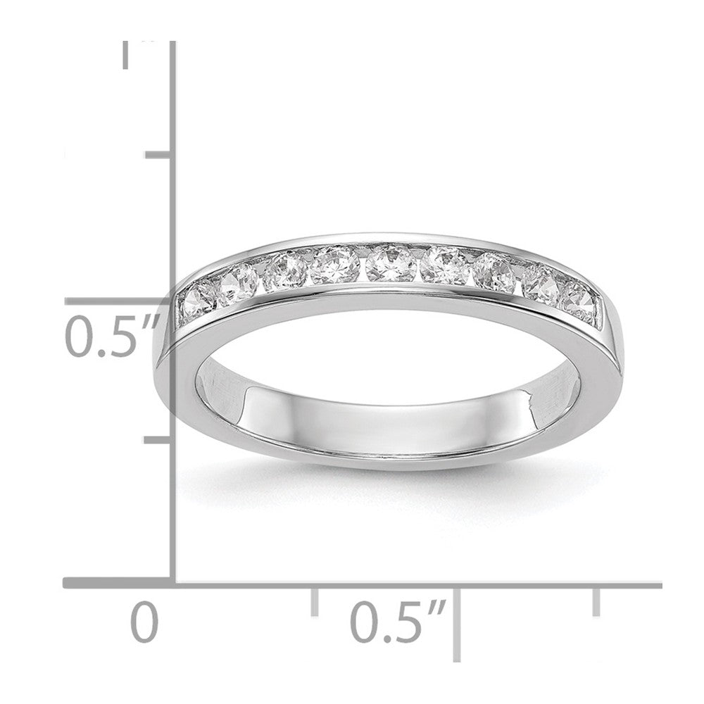 14K White Gold Lab Grown Diamond VS/SI FGH Wedding Band