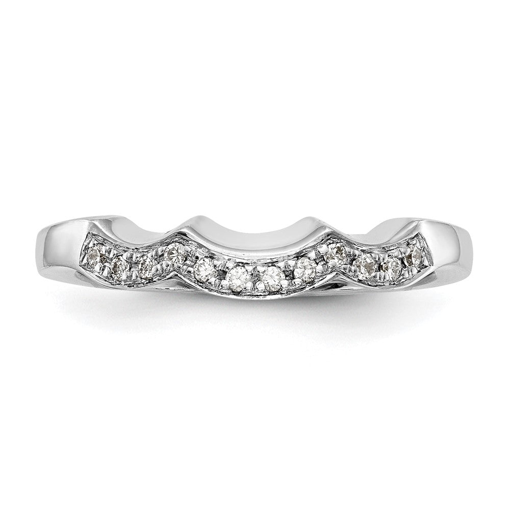 14K White Gold Lab Grown Diamond VS/SI FGH Wedding Band