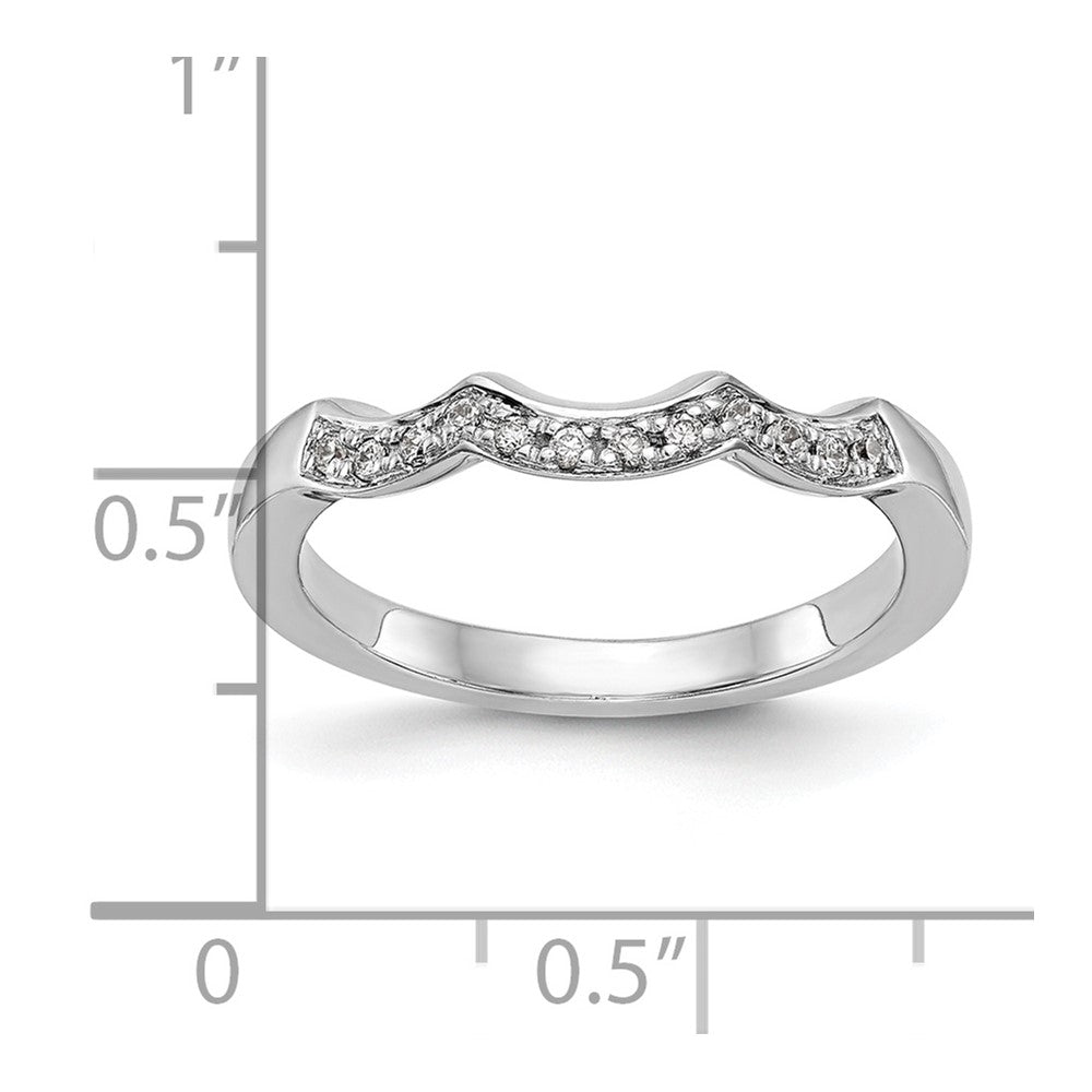 14K White Gold Lab Grown Diamond VS/SI FGH Wedding Band