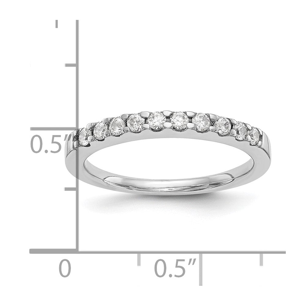 14K White Gold Lab Grown Diamond VS/SI FGH Wedding Band