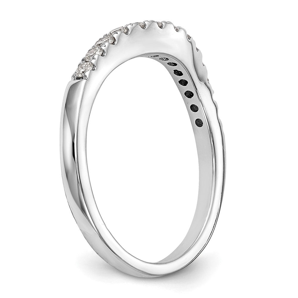 14K White Gold Lab Grown Diamond VS/SI FGH Wedding Band