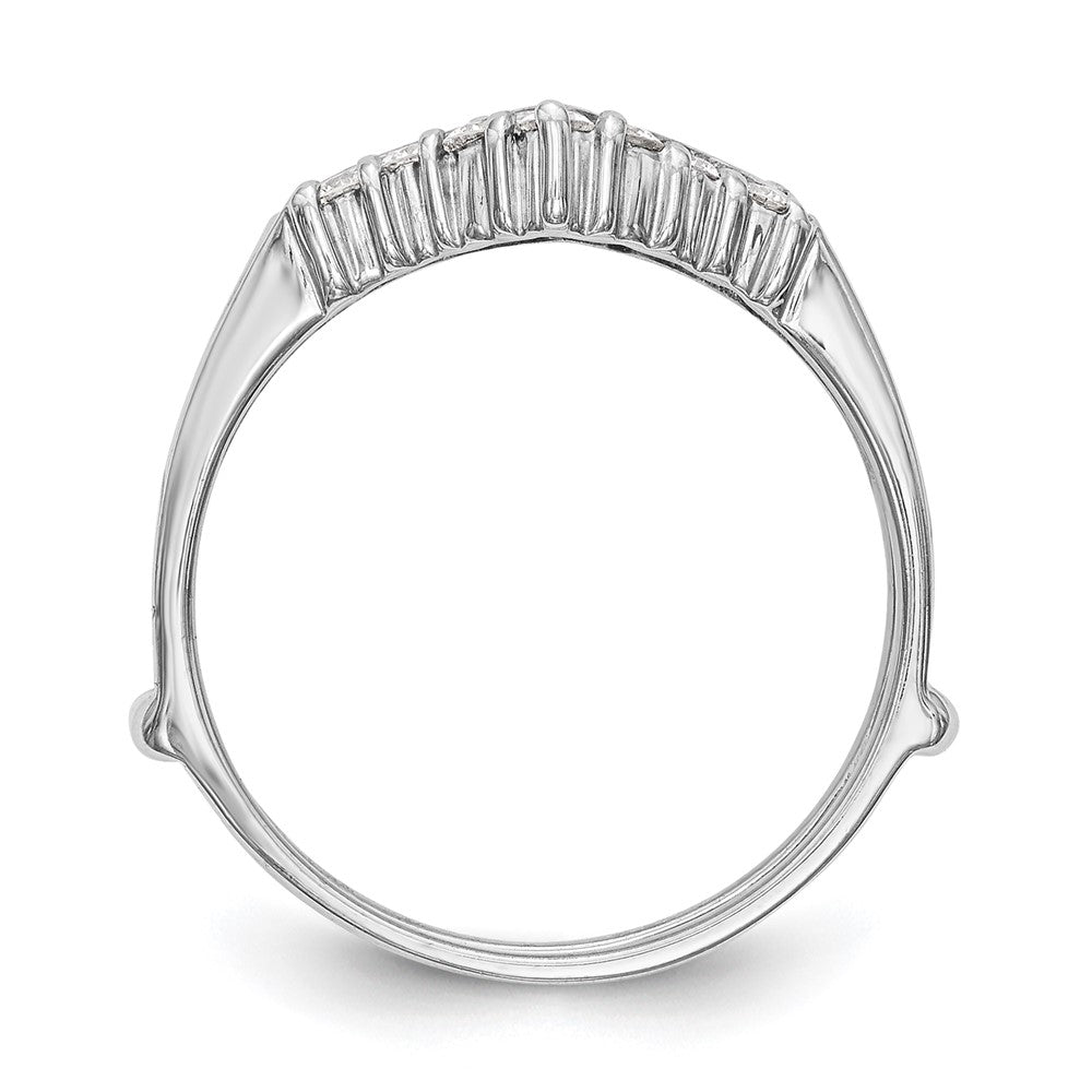 14K White Gold Lab Grown VS/SI FGH Dia Ring Guard