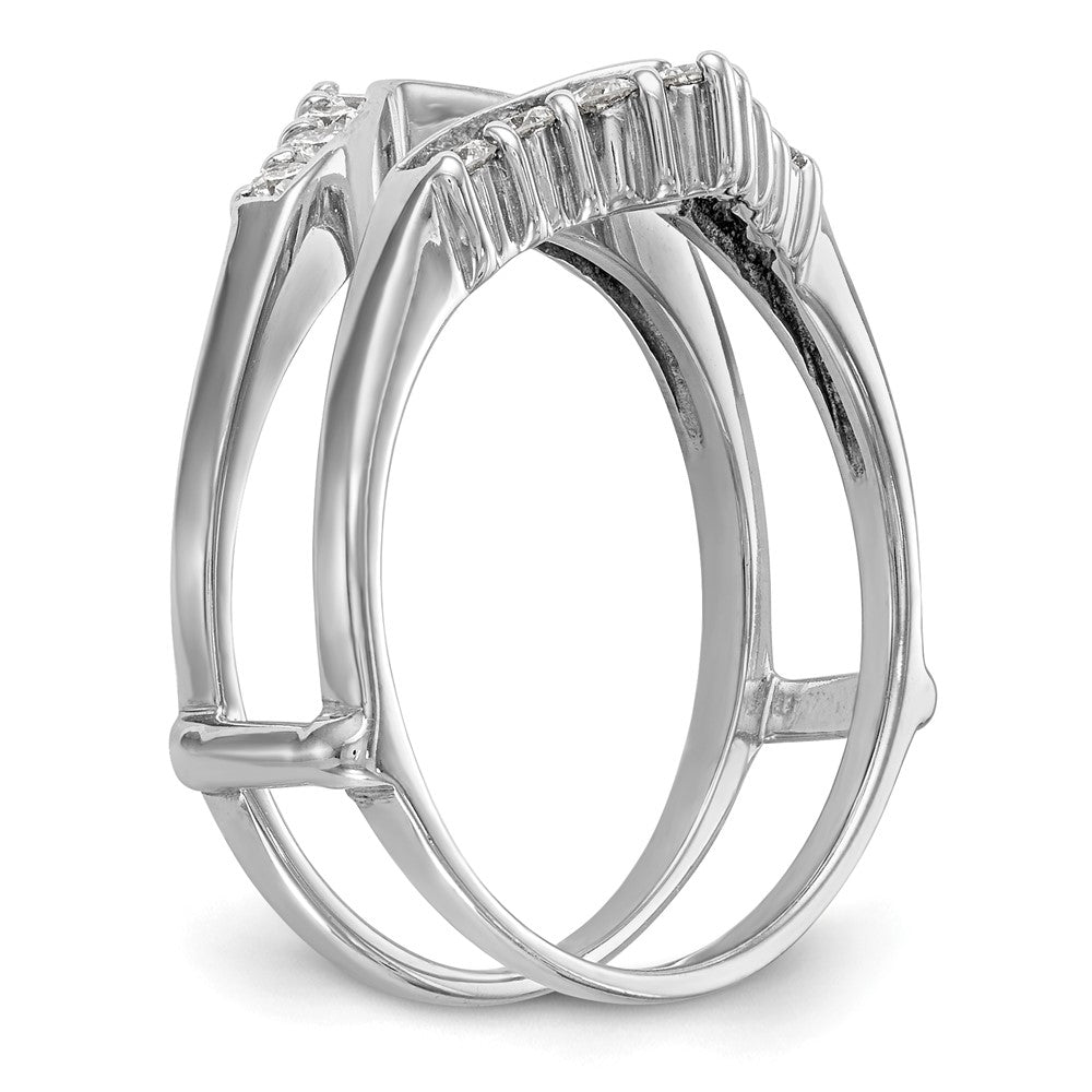 14K White Gold Lab Grown VS/SI FGH Dia Ring Guard