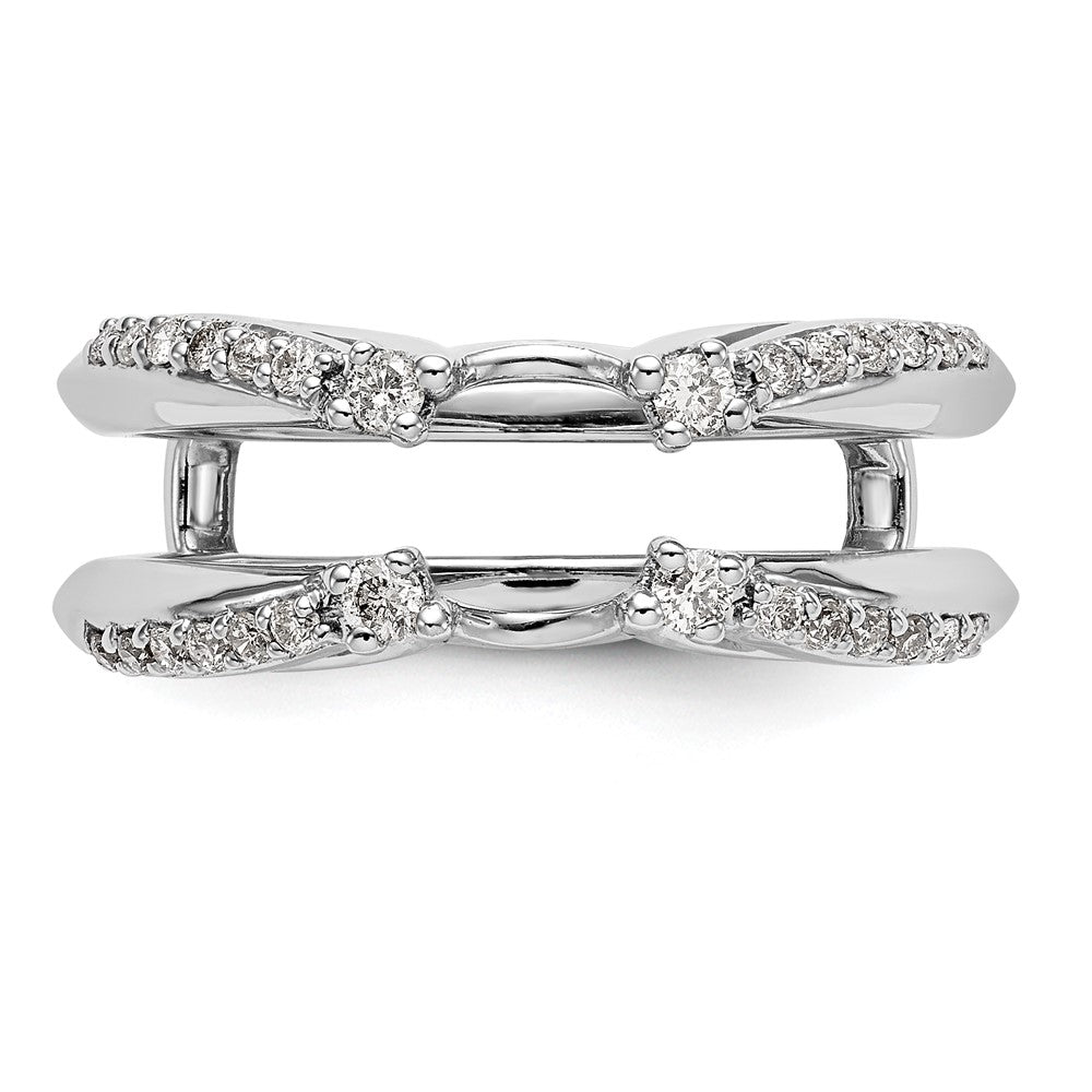 14K White Gold Lab Grown VS/SI FGH Dia Ring Guard