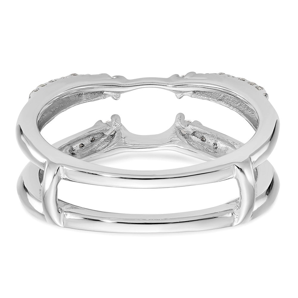 14K White Gold Lab Grown VS/SI FGH Dia Ring Guard