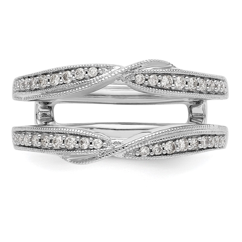 14K White Gold Lab Grown VS/SI FGH Dia Ring Guard