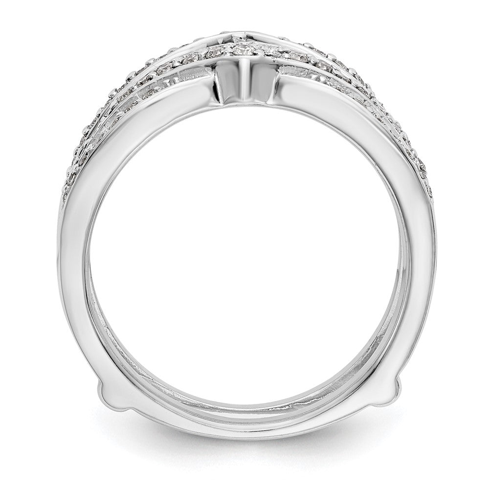 14K White Gold Lab Grown VS/SI FGH Dia Ring Guard