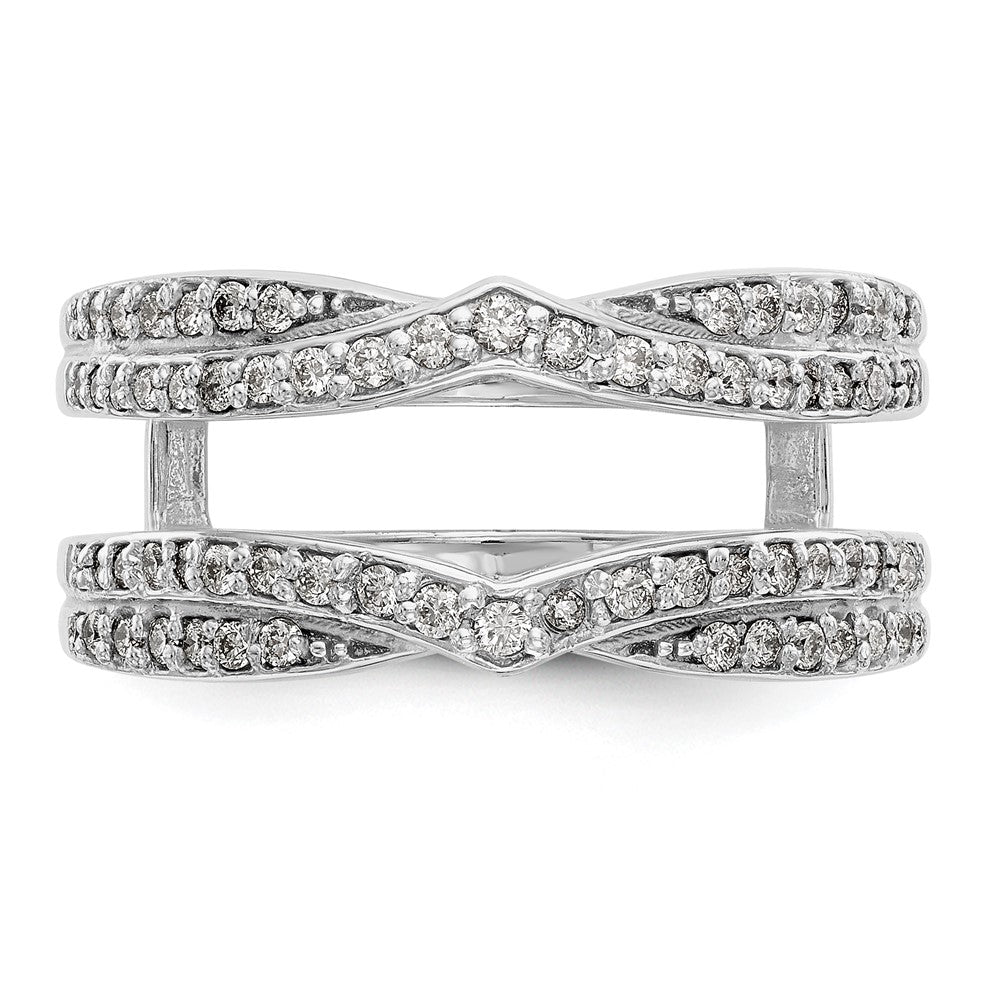 14K White Gold Lab Grown VS/SI FGH Dia Ring Guard