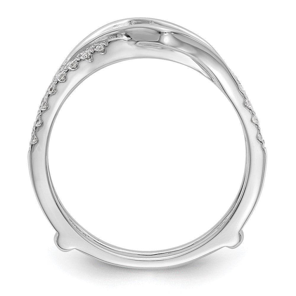 14K White Gold Lab Grown VS/SI FGH Dia Ring Guard