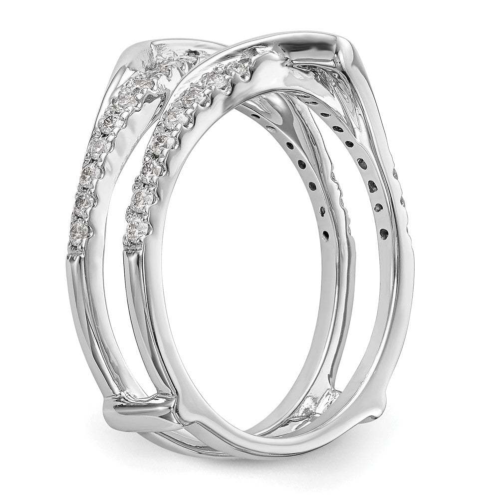 14K White Gold Lab Grown VS/SI FGH Dia Ring Guard