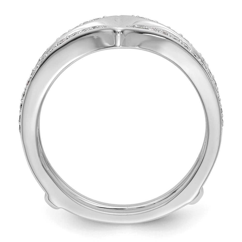 14K White Gold Lab Grown VS/SI FGH Dia Ring Guard