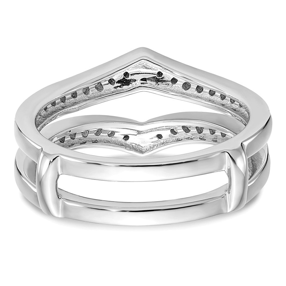 14K White Gold Lab Grown VS/SI FGH Dia Ring Guard