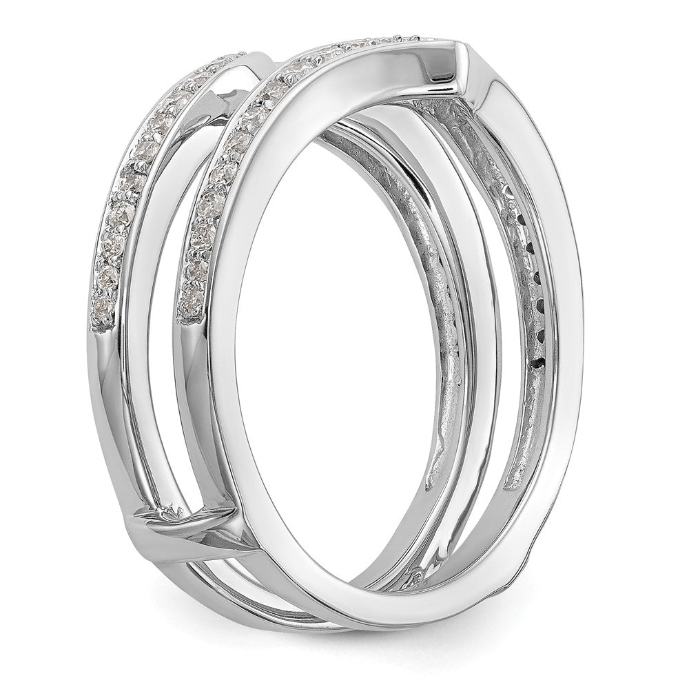 14K White Gold Lab Grown VS/SI FGH Dia Ring Guard