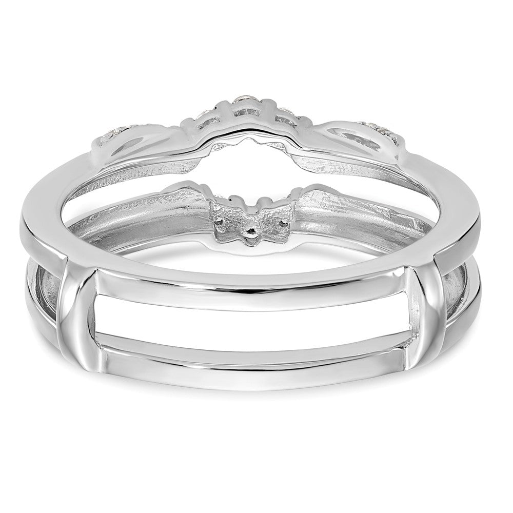 14K White Gold Lab Grown VS/SI FGH Dia Ring Guard