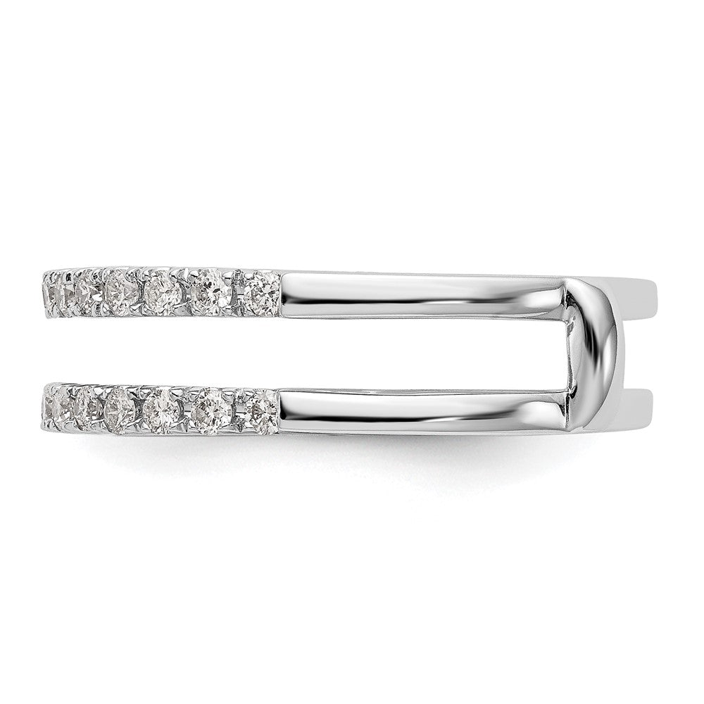 14K White Gold Lab Grown VS/SI FGH Dia Ring Guard