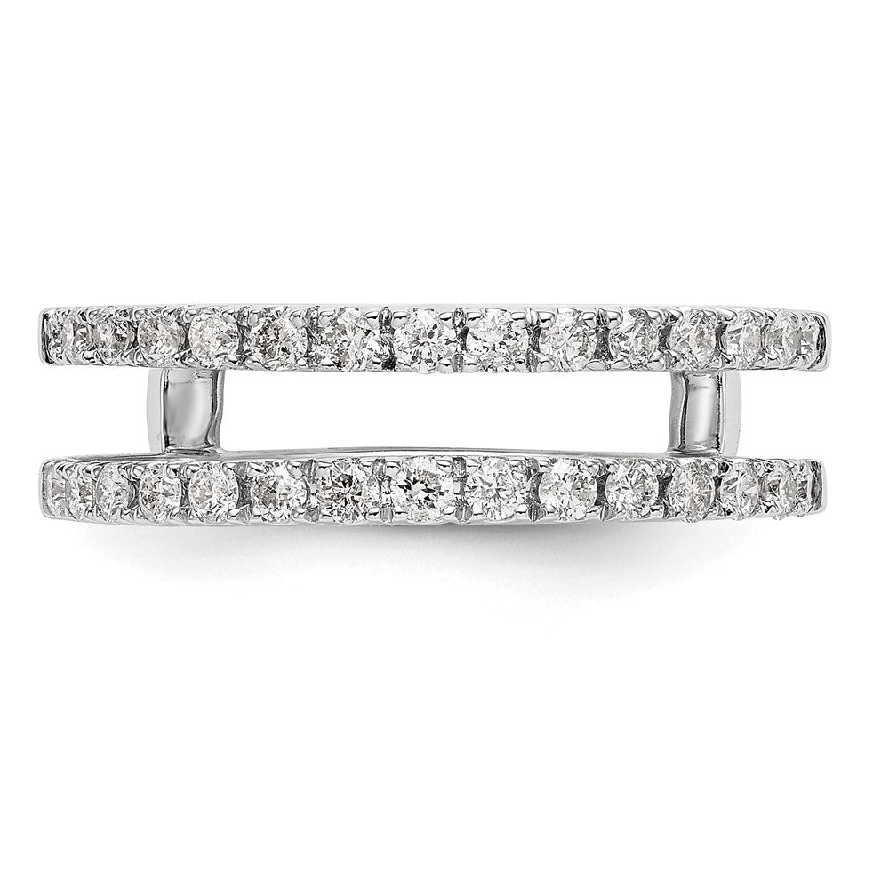 14K White Gold Lab Grown VS/SI FGH Dia Ring Guard