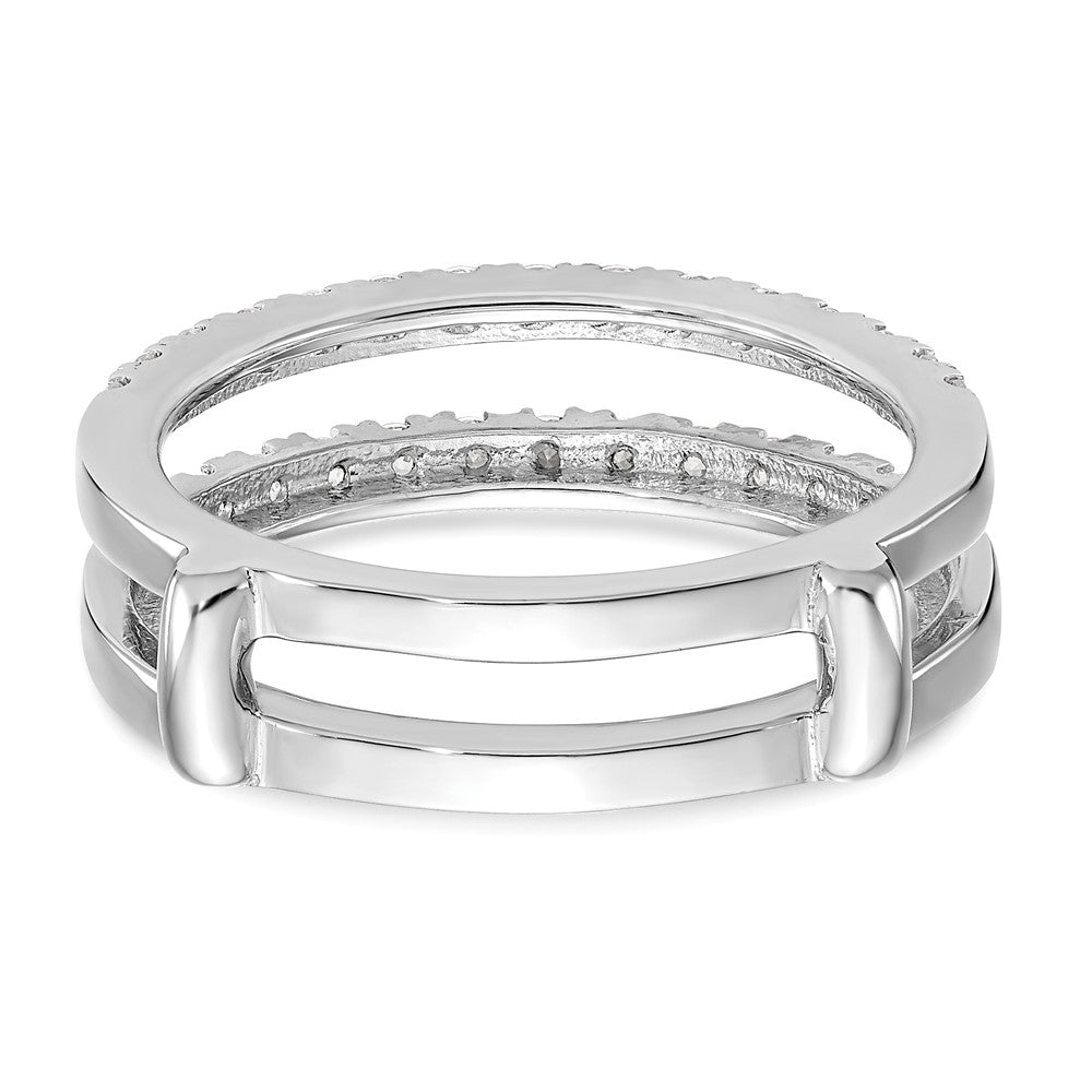 14K White Gold Lab Grown VS/SI FGH Dia Ring Guard