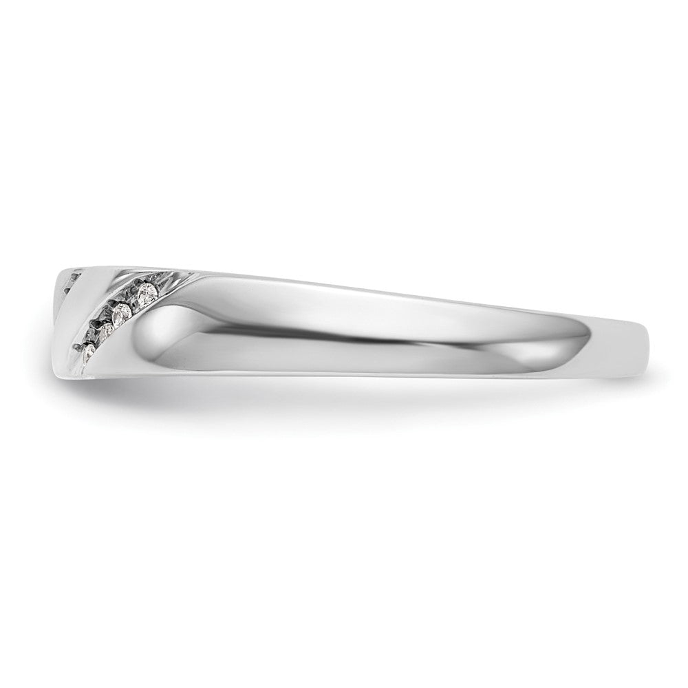 14K White Gold Lab Grown VS/SI FGH Dia Complete Trio Ladies Wedding Band