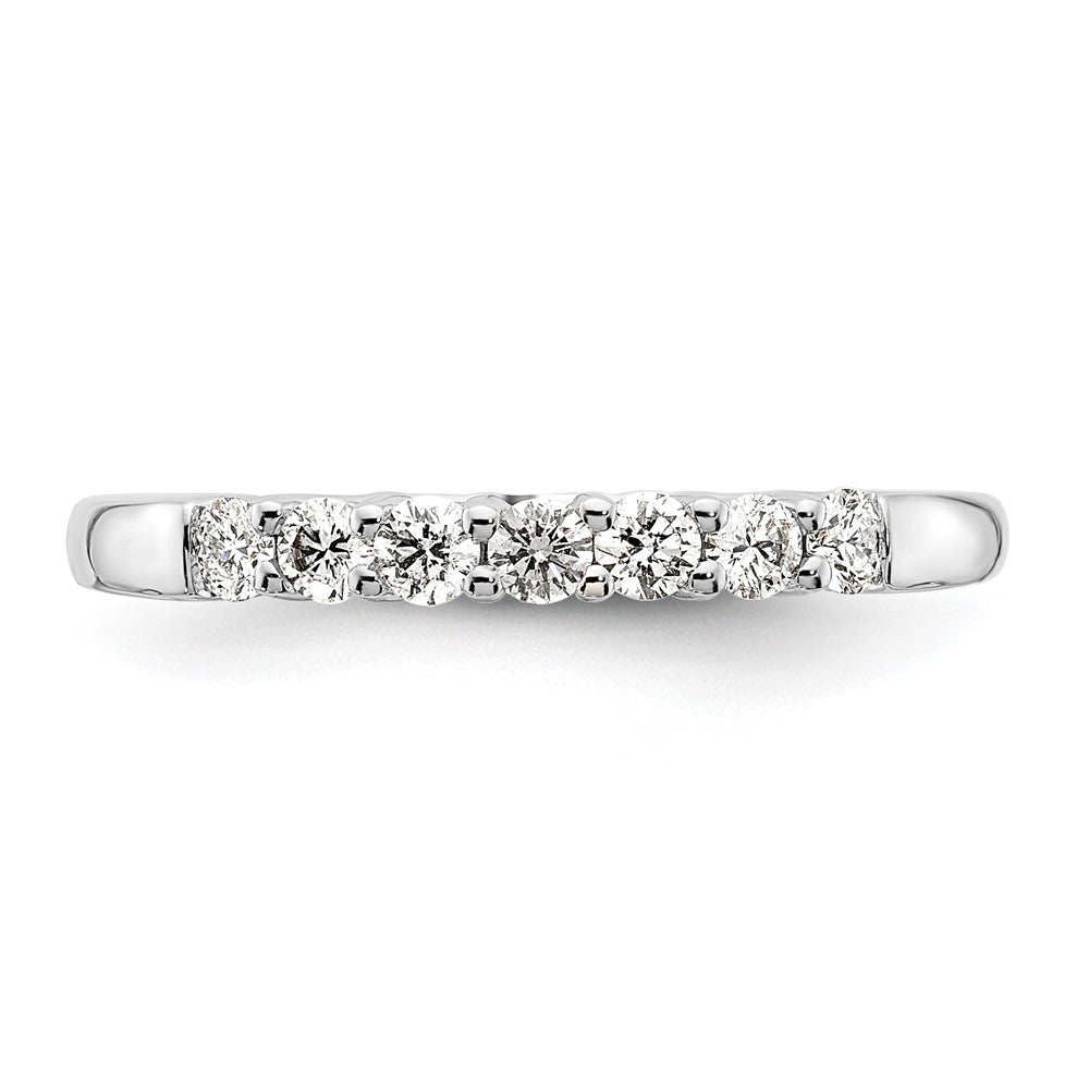 14K White Gold Lab Grown Diamond VS/SI FGH 7-Stone Band