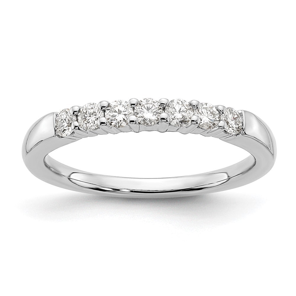 14K White Gold Lab Grown Diamond VS/SI FGH 7-Stone Band