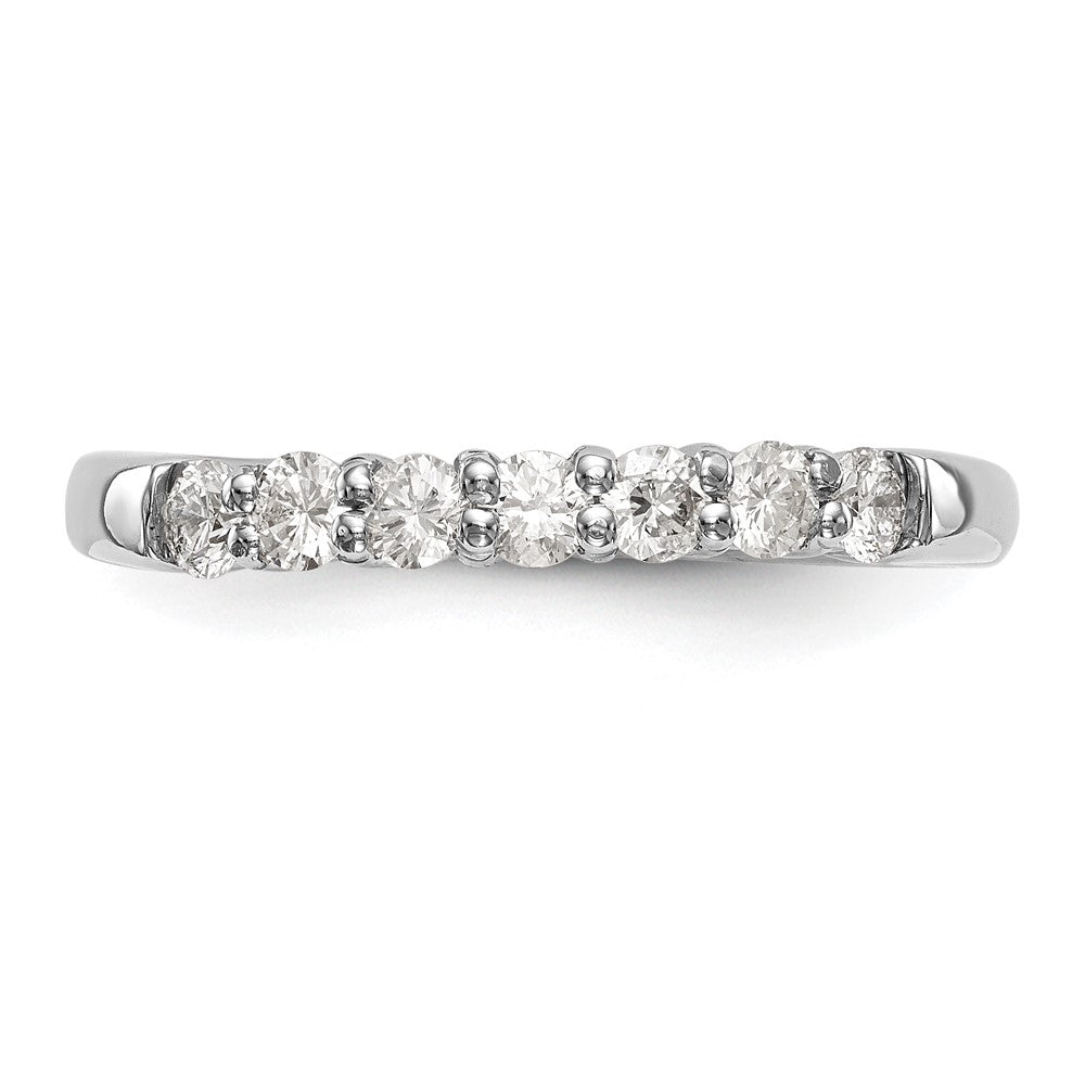 14K White Gold Lab Grown Diamond VS/SI FGH 7-Stone Band