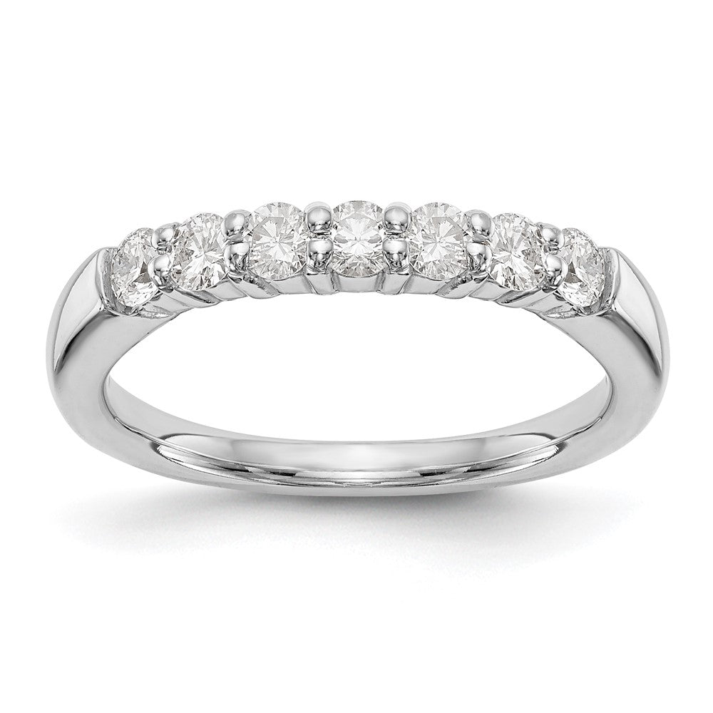 14K White Gold Lab Grown Diamond VS/SI FGH 7-Stone Band