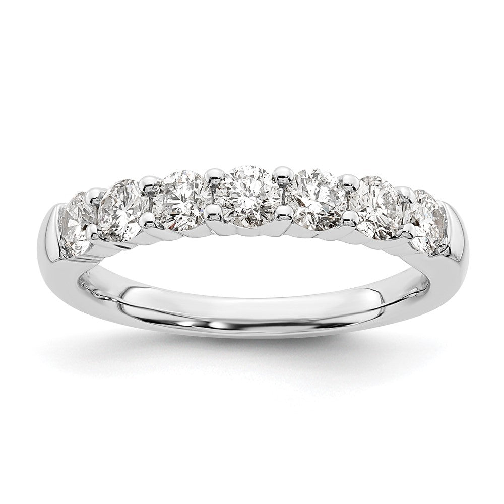 14K White Gold Lab Grown Diamond VS/SI FGH 7-Stone Band