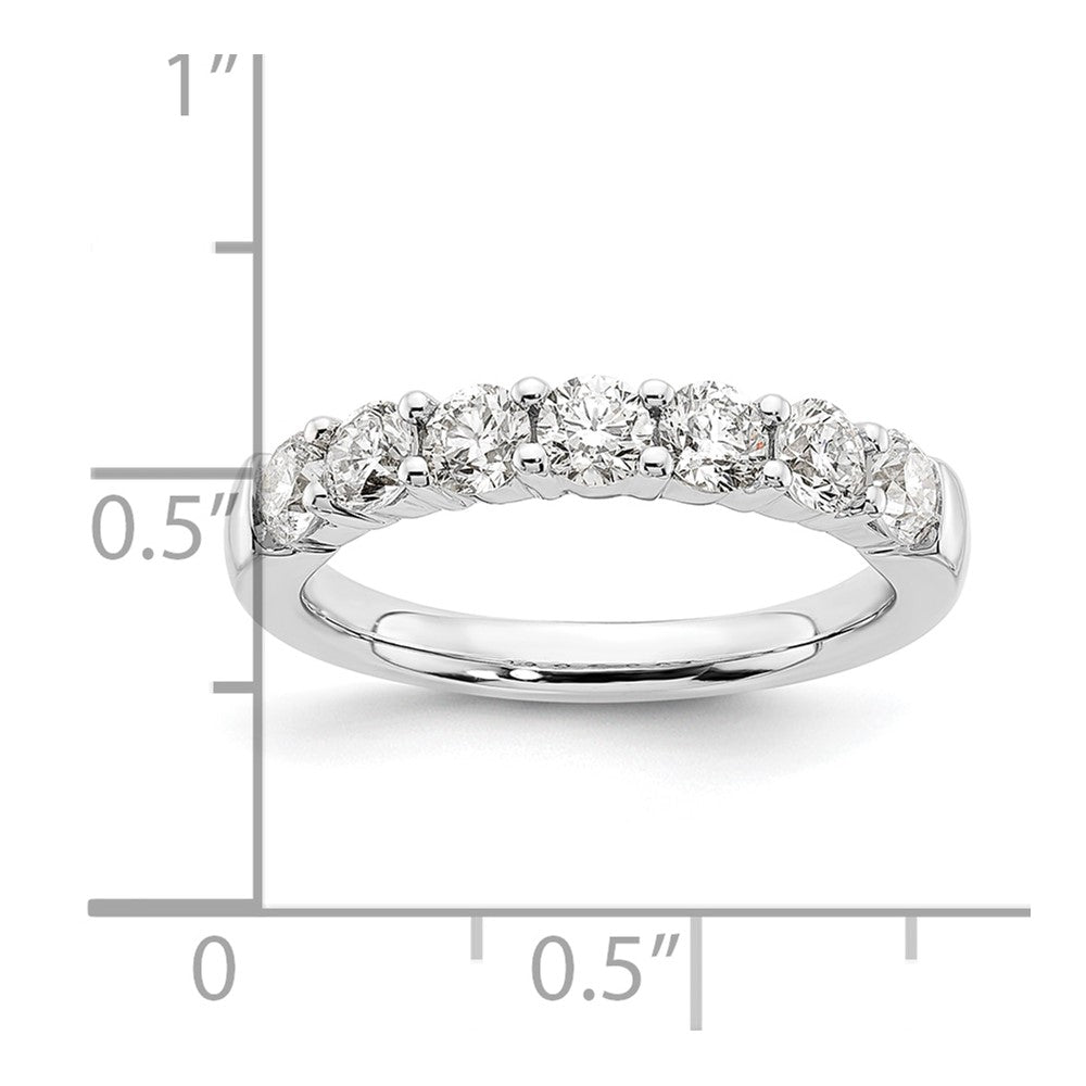 14K White Gold Lab Grown VS/SI FGH Dia 7-Stone Band