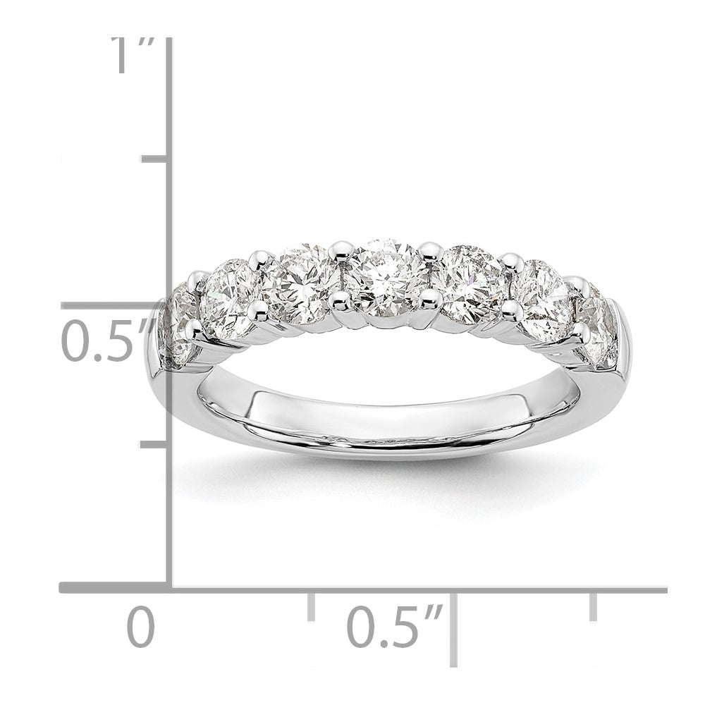 14K White Gold Lab Grown VS/SI FGH Dia 7-Stone Band