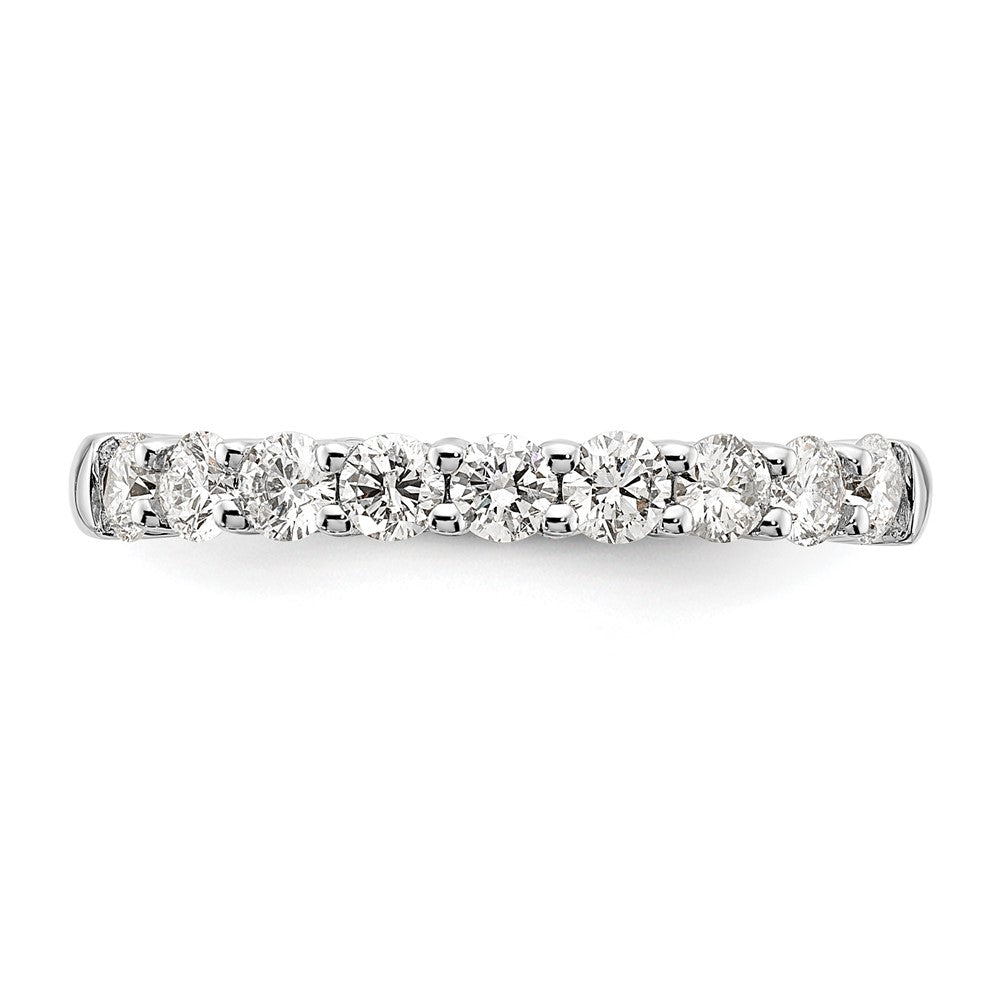 14K White Gold Lab Grown Diamond VS/SI FGH 9-Stone Band