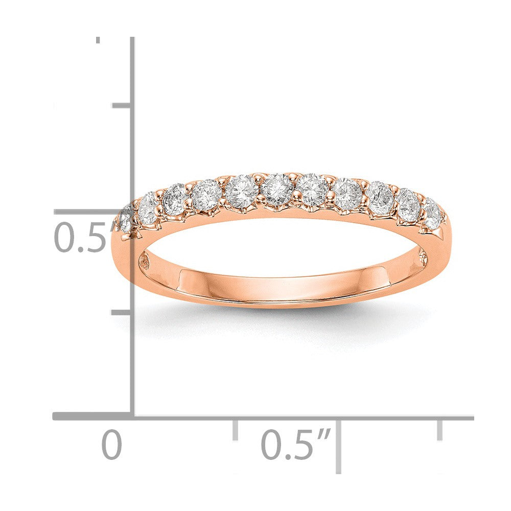 14K Rose Gold Lab Grown Diamond VS/SI FGH Band