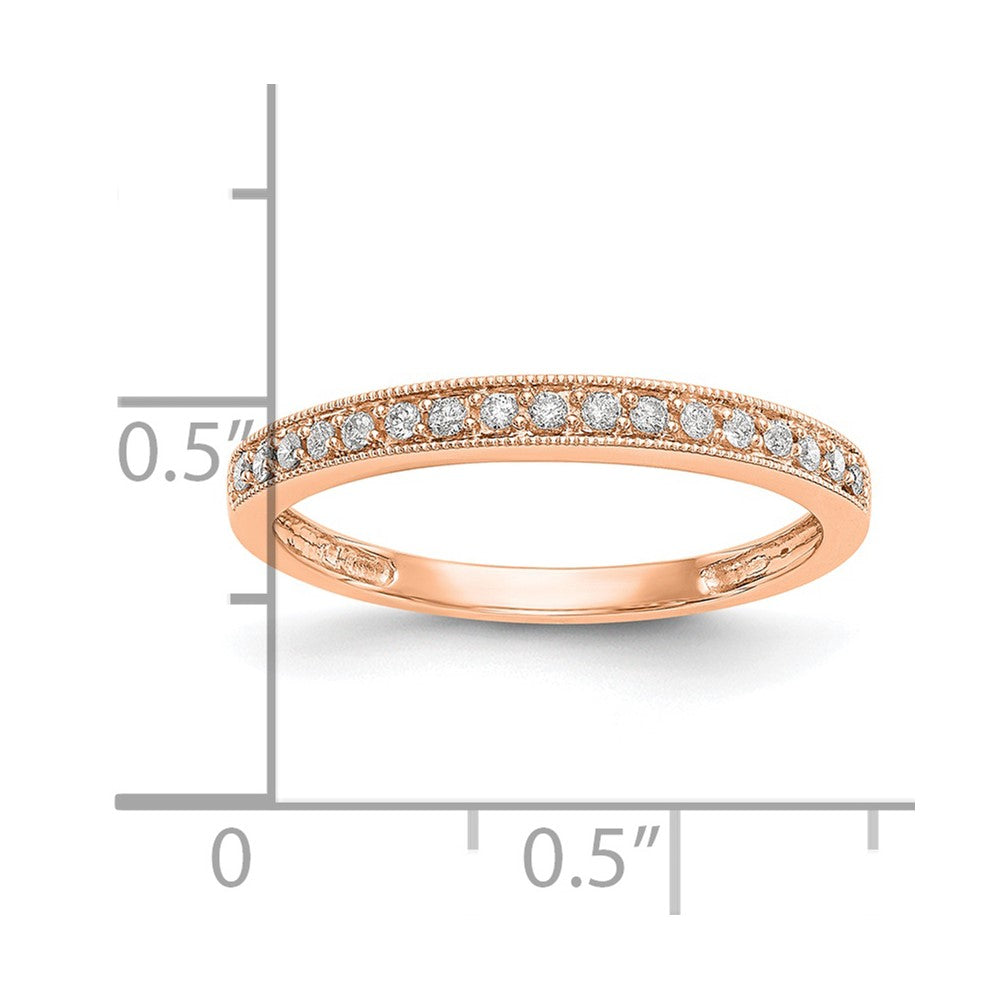 14K Rose Gold Lab Grown Diamond VS/SI FGH Band