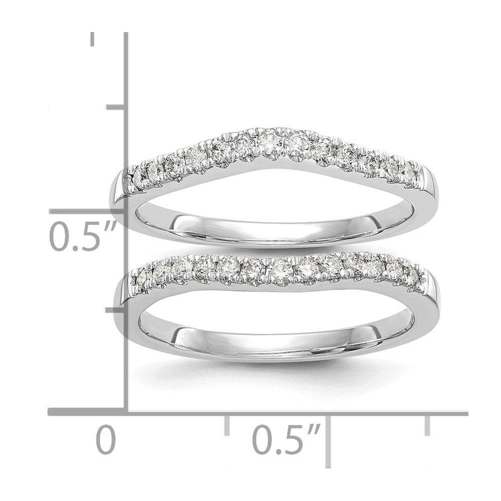 14K Lab Grown Diamond VS/SI FGH Set of 2 Bands