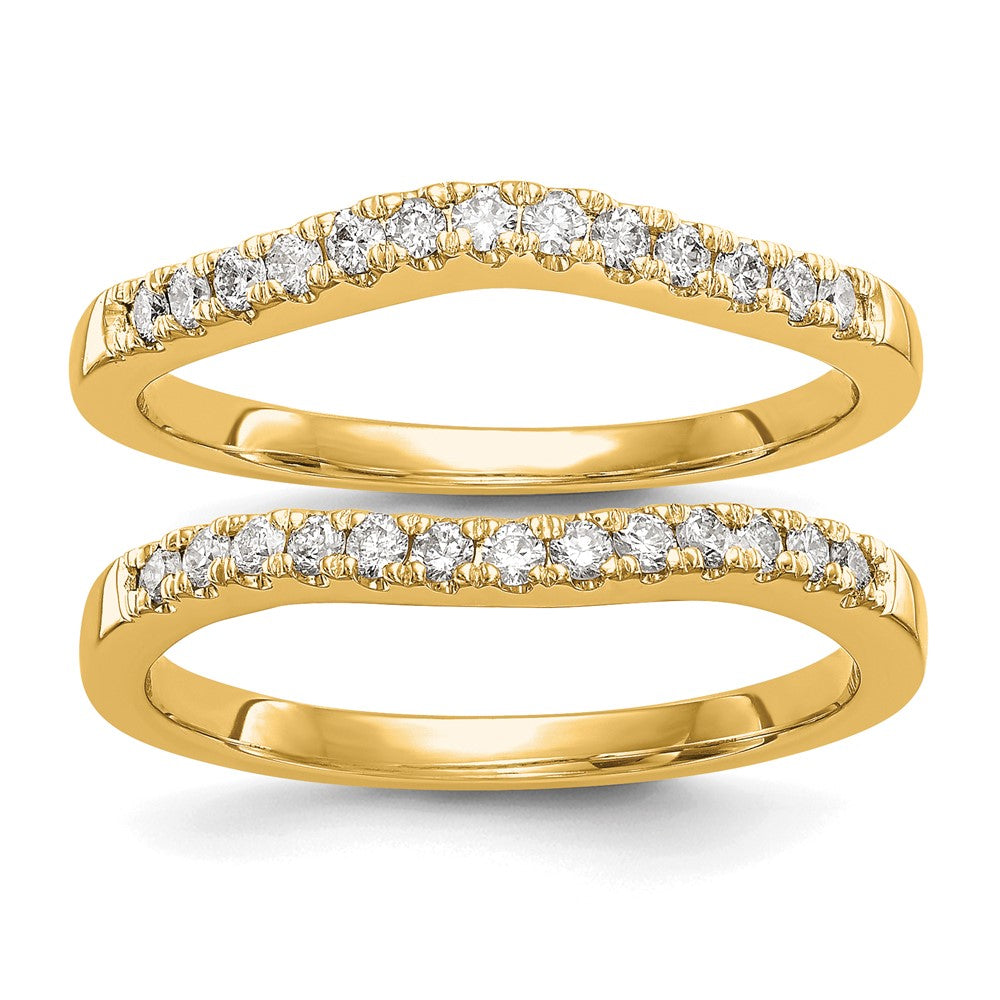 14K Lab Grown Diamond VS/SI FGH  Set of 2 Bands