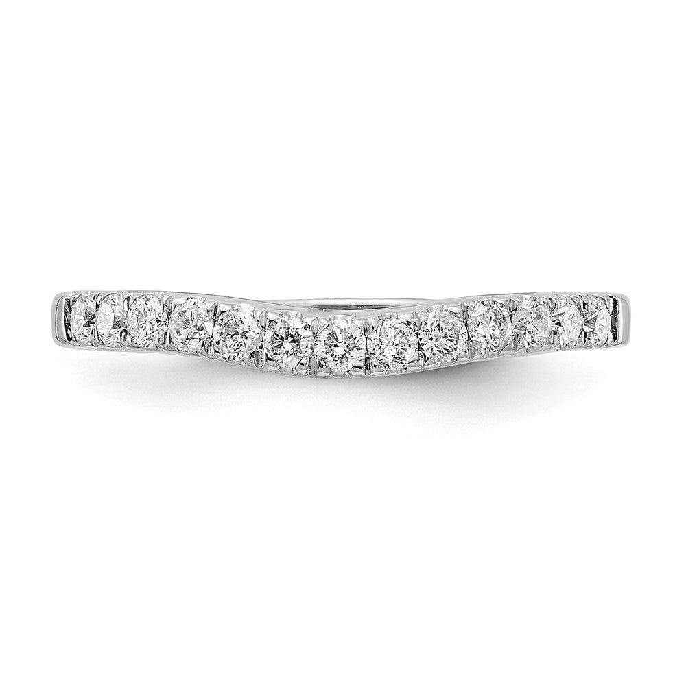 14K White Gold  Lab Grown Diamond VS/SI FGH Set of 2 Bands