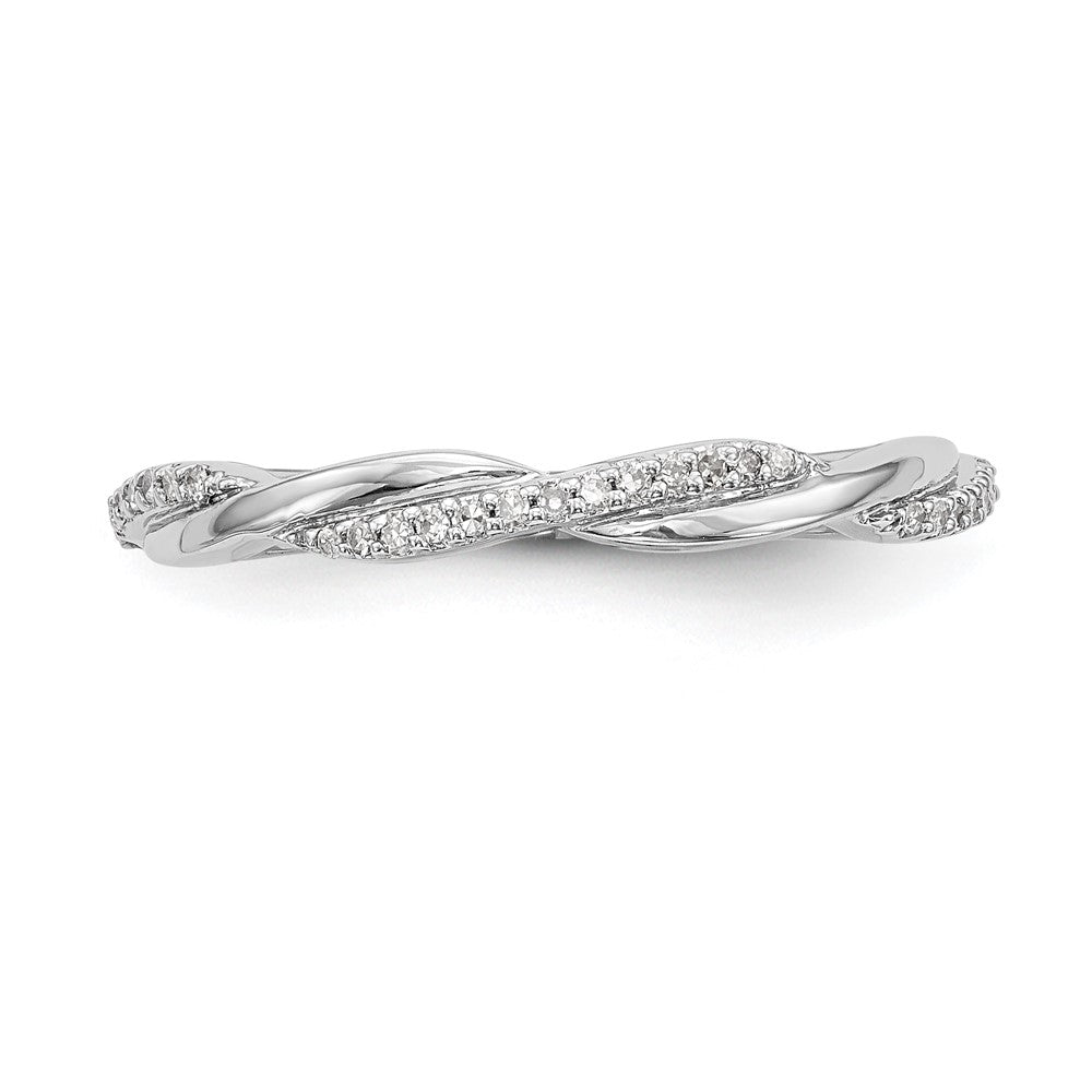 14K White Gold Lab Grown VS/SI FGH Dia Band