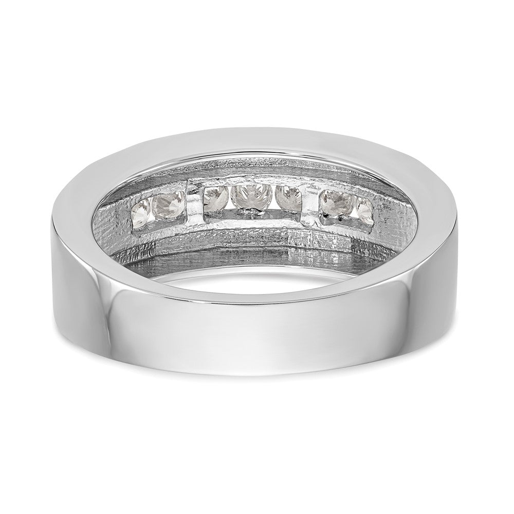 14K White Gold Lab Grown Diamond VS/SI FGH Men's Band