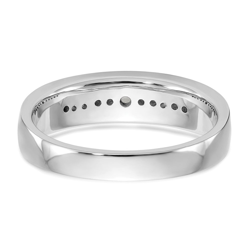 14K White Gold Lab Grown Diamond VS/SI FGH Men's Band